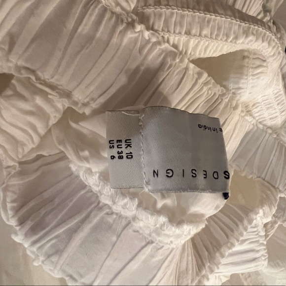 ASOS DESIGN White MIDI Dress size 6 - Picture 6 of 6